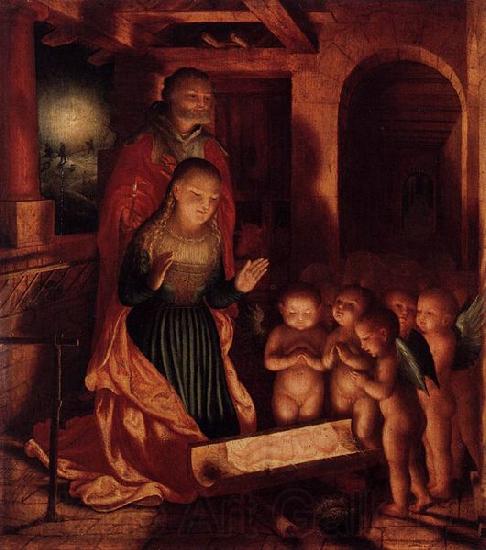Master of Ab Monogram The Birth of Jesus Germany oil painting art